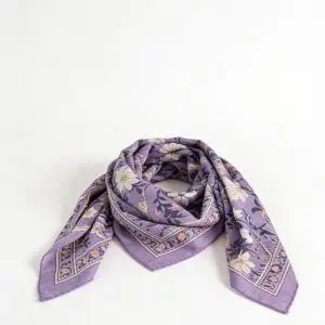 Foulard Delhi Parme - 50 × 50 cm
