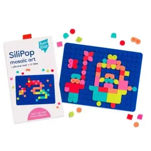 Silipop – mosaïque à clipser bleu